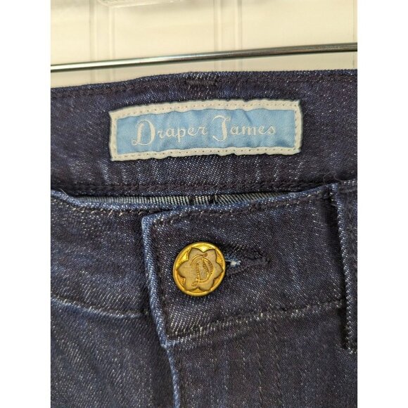 Draper James Women's Dark Wash High Waisted Denim Flare Jeans Size 28‎ - Picture 3 of 11